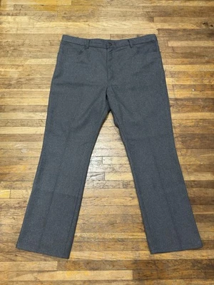Vintage USA Made 90’s Lee Men Dress Pants 42 X 32 Gray Straight Comfort Stretch - Image 1 of 4
