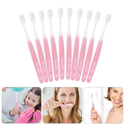  Spazzolino da viaggio da 10 pezzi: spazzolino da denti extra morbido e sottile - Immagine 1 di 4