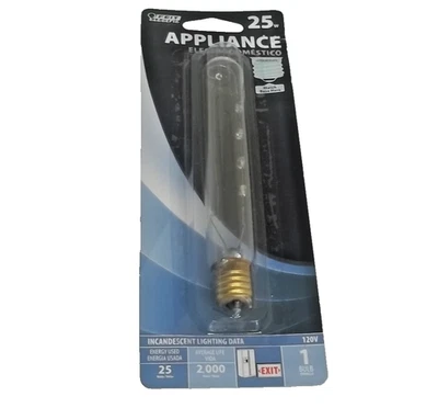 FEIT ELECTRIC 25 Watt T6.5 Clear Tubular Appliance Light Bulb Intermediate Base - Image 1 of 2