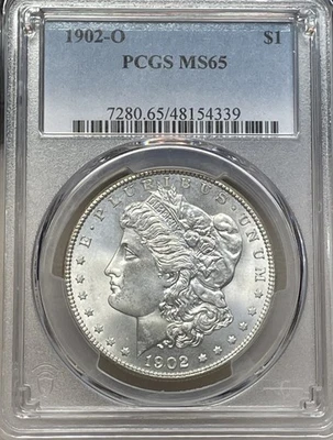 1902 年 O 版摩根元 PCGS 评级 MS65 — 第 1/2 张图片
