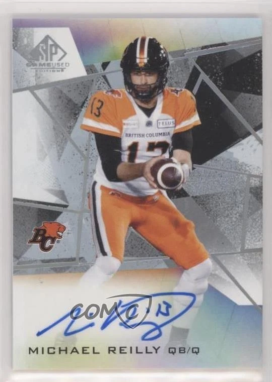 2021 SP Game Used Edition CFL Auto Michael Reilly #A-RE Auto - Image 1 of 2
