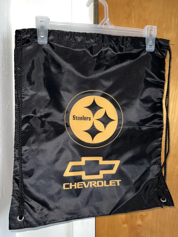 Pittsburgh Steelers Drawstring Soft Backpack Chevrolet Promo New - Image 1 of 1