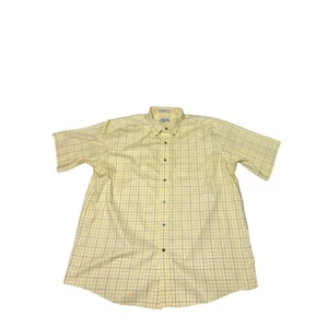 L.L.Bean XL Regular Fit Yellow Plaid Wrinkle Resistant Button Down Shirt - Picture 1 of 6