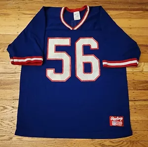 Vintage 80s Rawlings NFL New York Giants Lawrence Taylor Football Jersey Mens L - Picture 1 of 7