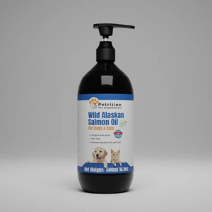 500ml Alaskan Salmon Oil for Dogs & Cats, Joint, Skin, Immune & Heart Supplement - Picture 1 of 13