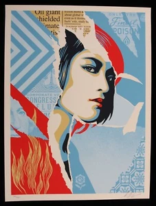 SHEPARD FAIREY hand signed Only The Finest Poison 2023 ed/550 obey giant - Picture 1 of 10