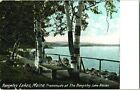 Postcard Rangely Lakes Lake House Promenade Maine A39
