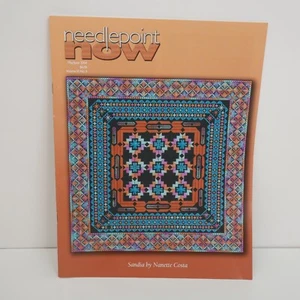 Needlepoint Now Magazine May/June 2004 Nanette Costa Pansies Ornaments of U.S. - Picture 1 of 8