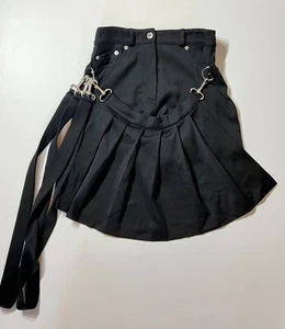 Moschino Mini Skirt / Shorts With Pleated Apron, Women's Size US 2 - Picture 1 of 7