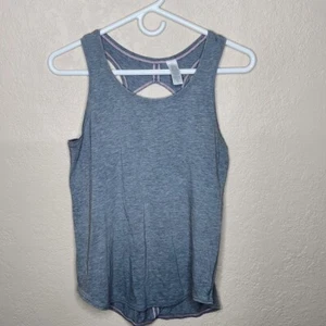 Ivivva Lululemon Strap Back Flow Tank Top Grey Girls Size 14 Sleeveless Outdoor - Picture 1 of 6