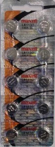 10 Maxell LR1130 AG10 389 390 189 L1131 Alkaline Batteries "Hologram" - Picture 1 of 1