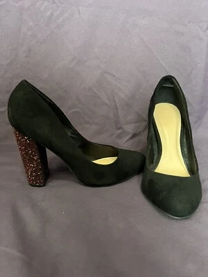 Tacón Chunk Wild Diva Sparkle - Talla 7 Foto 1 de 4