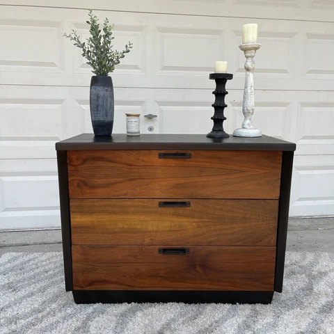 American By Martinsville Mid-Century Modern Wood Dresser Cover