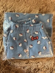 Nike x Hello Kitty Sanrio Sweatpants Universiry Blue Unisex DR5518-412 XS (NEW) - Picture 1 of 2