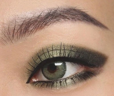 Farbige grüne Kontaktlinsen mit & ohne Stärke weich grün natürlich Mirel Green