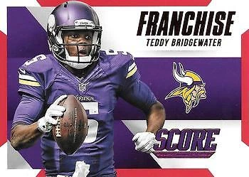 Teddy Bridgewater Franchise 2015 Score #20 rojo casi nuevo Foto 1 de 2