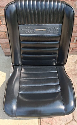 Ford Mustang 1965-66 pasajero/asiento derecho tapizado OEM-PONY negro Foto 1 de 4