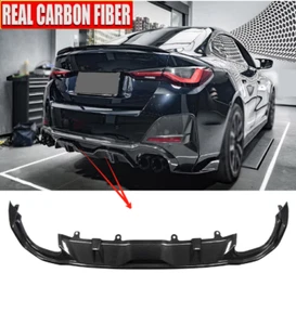 Labio difusor de parachoques trasero de carbono para BMW SERIE 4 G26 440i 430i 420i 2021-23 - Imagen 1 de 10