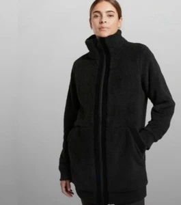 Athleta Tugga Sherpa Jacket Size LARGE  Black NWOT - Picture 1 of 1