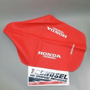 Honda Logo disfrutar de Cubierta de asiento Cr 125/250 2002-2007 Rojo Negro costillas MX