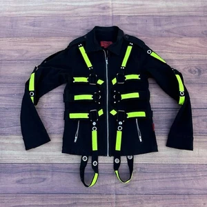 Tripp Daang Goodman Electric Shock Neon Jacket Size S Tripp Nyc Goth Rave Punk - Picture 1 of 12