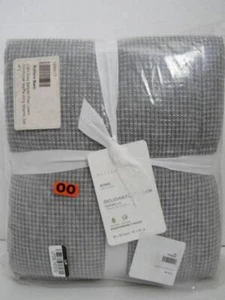 Fundas edredón Pottery Barn lino europeo waffle, juego de 2 tamaño king nuevas con etiquetas - Imagen 1 de 6