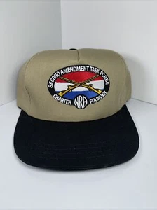 NRA Second Amendment Task Force Charter Founder Hat Snapback Beige USA - Picture 1 of 9