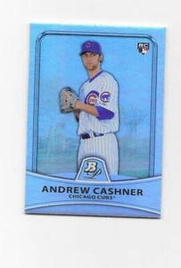 Bowman 2010 refractores platino #16 Andrew Cashner/999 cubos - Imagen 1 de 2