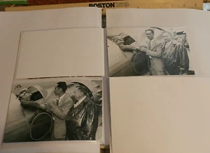 Set 142 - R. Turner, B. Howard & V. Bendix Air Racing 4x6 s/w Fotografien - Bild 1 von 3