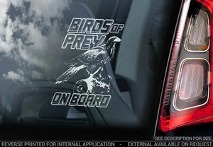 BIRDS OF PREY Car Sticker, Falconry Transit Window Decal Bumper Sign Eagle - V01 - Picture 1 of 1