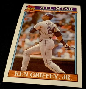 KEN GRIFFEY JR. 1991 Topps 40 Years Of Baseball card # 392 All-Star Mariners - Picture 1 of 2