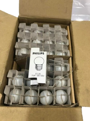 23 X Philips 7-1/2w S11/W Medium Base Bulb part #37380-3 NEW. - Image 1 of 4