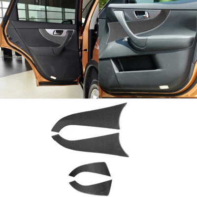 4Pcs Carbon Fiber Interior Door Panel Cover Trim For Infiniti FX35/37/50 QX70 - image 1 of 4
