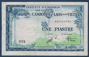 INSTITUT D’ÉMISSION C L V - UNE PIASTRE Pick n° 105 de 1954 en TTB H23 52460 - Bild 1 von 2