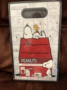 Peanuts Snoopy Comic Strip Plastic Reversible Cutting Board 14.5" X 8.875" - Picture 1 of 2