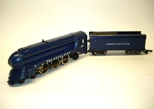 350 American Flyer königsblaue Lokomotive & Tender [Lot JJ2-L51] - Bild 1 von 8