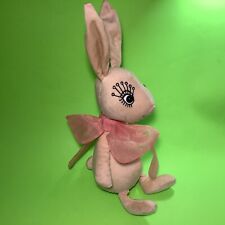 New JELLYCAT London Brigitte Rabbit Adorable with Bead Eyes and Pink Bow 11”