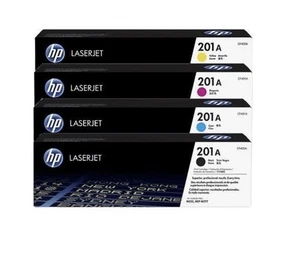 HP 201A Multipack - Full Set of 4 Toner Cartridges - (Original) New - Picture 1 of 8