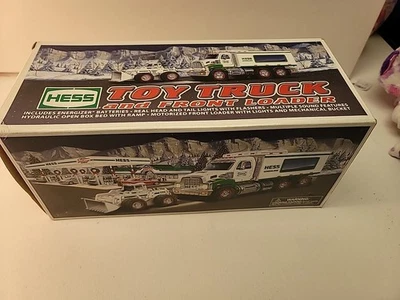 Camión de juguete Hess 2008 y cargador frontal Foto 1 de 4