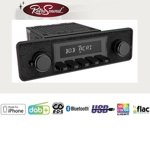 RETROSOUND MOTOR-6 DAB+ set completo Black RSD-BLACK-6DAB con accessori... - Foto 1 di 11