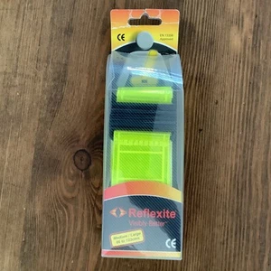 Reflective Sash Hi-Viz Strap Belt Bike Running Cycling Yellow - Picture 1 of 4