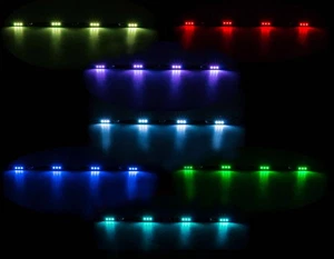 LKW LED Leiste 4x3 SMD Innenleuchte Leuchte Bunte Beleuchtung 7 Farben Wählbar  - Bild 1 von 4