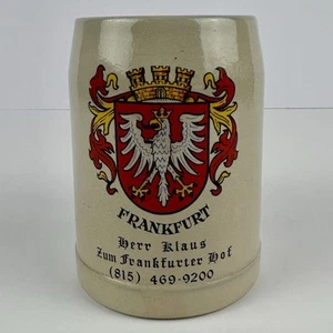 0.5L Frankfurt German Beer Stein Herr Klaus Restaurant Promo Made in Germany - Picture 1 of 5