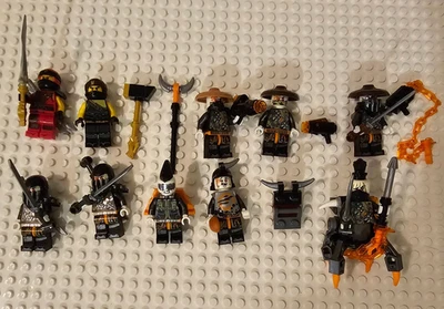 LEGO Ninjago Hunted Minifigure lot of 10 including Kai, Cole, Muzzle plus 7 more - Image 1 of 2
