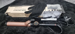 Hair Curling Wand Tongs 25mm Curler Big Extra Long Barrel With Digital Display - Picture 1 of 3