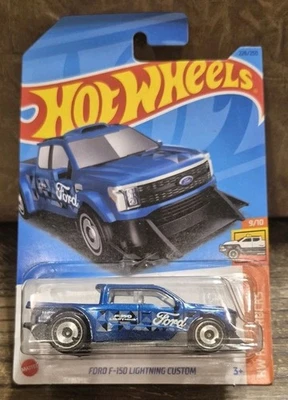 2022 Hot Wheels FORD F-150 Lightning на заказ, синий, новый - Изображение 1 из 3