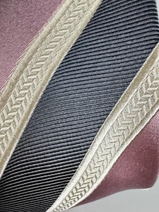 Donald J. Trump Mens Tie - Pink White Striped - 100% Silk - 58” - Picture 1 of 8