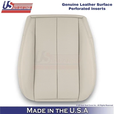 Cubierta de asiento inferior del conductor de cuero genuino marfil cálido 2010-2014 para Subaru Outback Foto 1 de 4