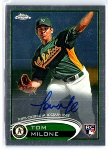 2012 Topps Chrome #169 Tom Milone Rookie Autographs - Picture 1 of 2