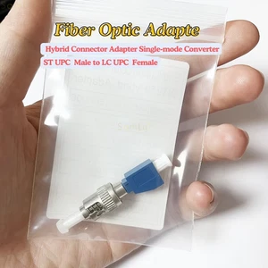 5PCS Fiber Optic Adapter UPC ST Male to UPC LC Female Hybrid Connector Adapter - Picture 1 of 6